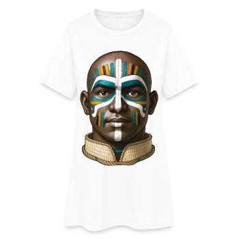 TRIBAL MAN - nice people - Robe T-shirt Femme - blanc - Devant