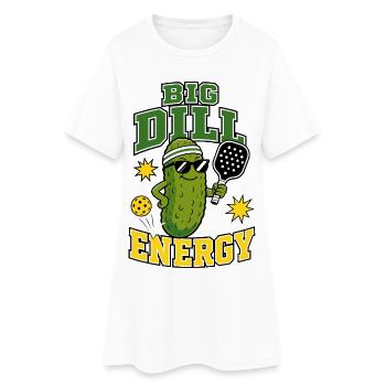 Big Dill Energy Pickleball - Women’s T-Shirt Dress - white - Front