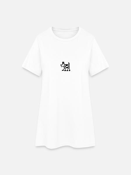 spotted dog - Women’s T-Shirt Dress - white
