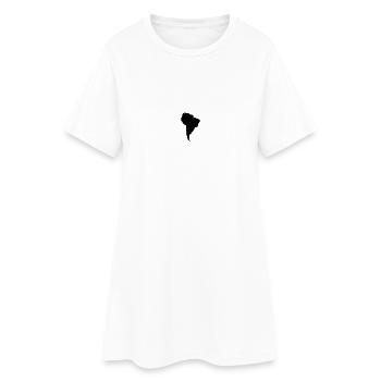South America - Women’s T-Shirt Dress - white - Front