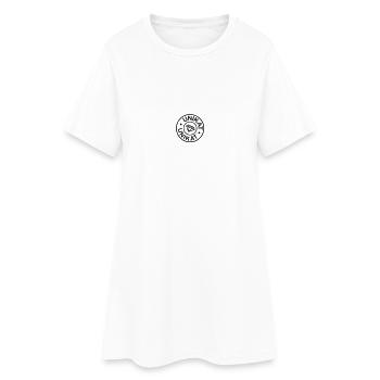 Unique with Diamond - Women’s T-Shirt Dress - white - Front