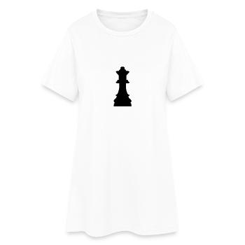 Chess queen - Women’s T-Shirt Dress - white - Front