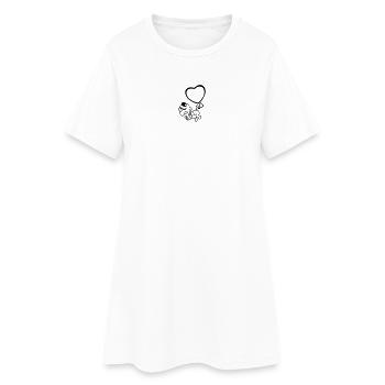 lamb heart farts 1c - Robe T-shirt Femme - blanc - Devant