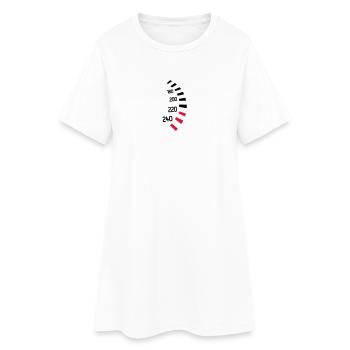 Speed car - Women’s T-Shirt Dress - white - Front
