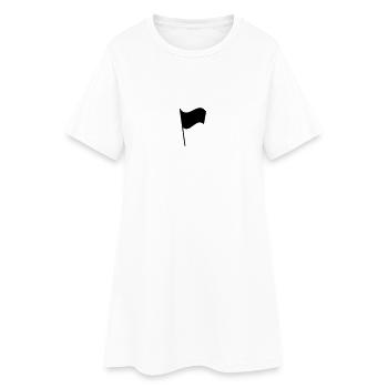 Flagge - Frauen T-Shirt-Kleid - Weiß - Vorne