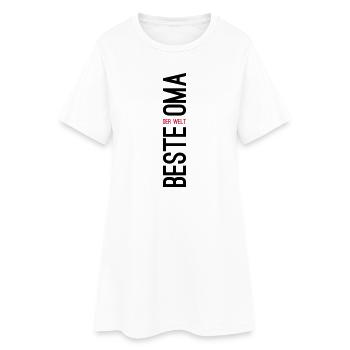 Beste Oma der Welt - Frauen T-Shirt-Kleid - Weiß - Vorne