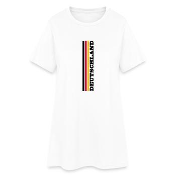 Deutschland - Frauen T-Shirt-Kleid - Weiß - Vorne