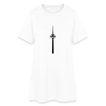 Köln Fernsehturm Colonius - Frauen T-Shirt-Kleid - Weiß - Vorne