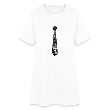 Attachez enterrement de vie de singe - Robe T-shirt Femme - blanc - Devant