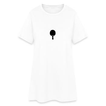 Tischtennis - Frauen T-Shirt-Kleid - Weiß - Vorne