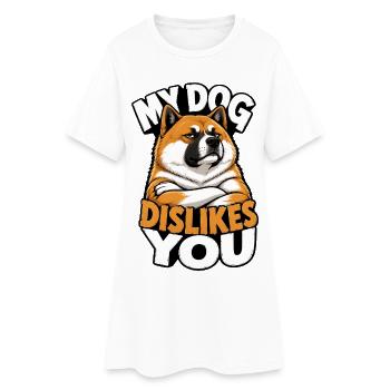 Akita - Women’s T-Shirt Dress - white - Front