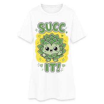 Jardinage urbain Succ It Plantes biologiques - Robe T-shirt Femme - blanc - Devant