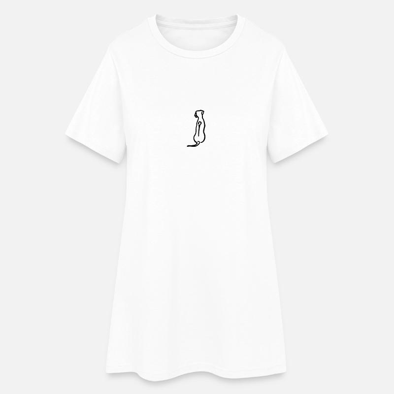 Rhodesian Ridgeback - Frauen T-Shirt-Kleid - Weiß