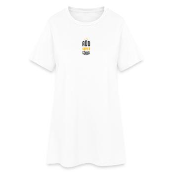 adolescent / enfant / ado / adolescente - Robe T-shirt Femme - blanc - Devant