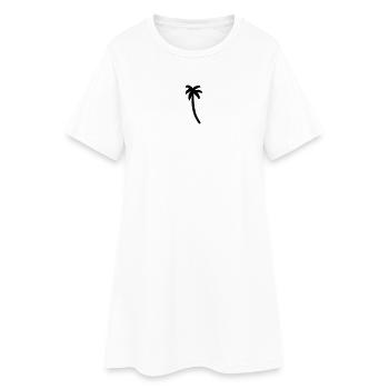 Palm tree - Women’s T-Shirt Dress - white - Front
