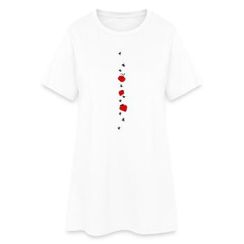 Strawberries Fruit Ants - Women’s T-Shirt Dress - white - Front