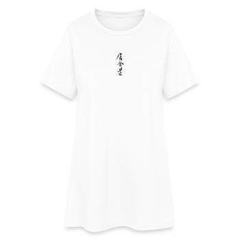 iaido_kanji - Frauen T-Shirt-Kleid - Weiß - Vorne