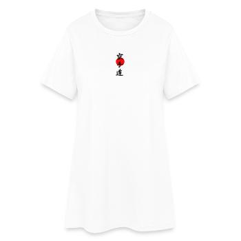 Karate - Frauen T-Shirt-Kleid - Weiß - Vorne
