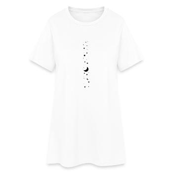 Sternenhimmel small - Frauen T-Shirt-Kleid - Weiß - Vorne