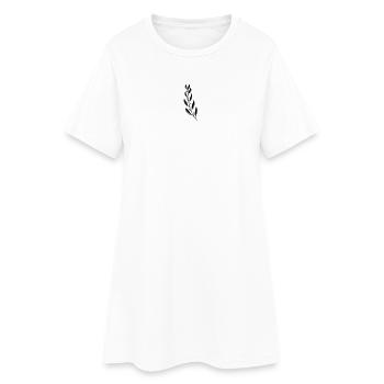 Branche de Magnolia - Robe T-shirt Femme - blanc - Devant