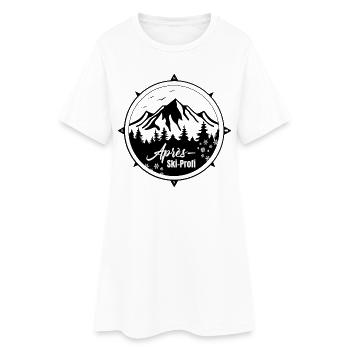 Après-ski pro - Robe T-shirt Femme - blanc - Devant