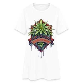 Sour Tangie - Women’s T-Shirt Dress - white - Front