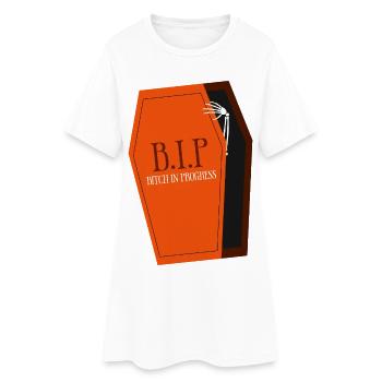 Tirage du cercueil B.I.P. - Robe T-shirt Femme - blanc - Devant