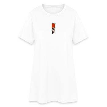 Red Card In Hand Illustration Soccer Soccer - Women’s T-Shirt Dress - white - Front