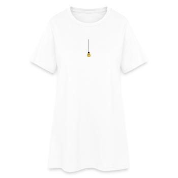 câble de plafond suspendu ampoule lumière id de l'électricité - Robe T-shirt Femme - blanc - Devant