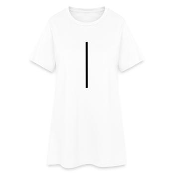 Ligne - Robe T-shirt Femme - blanc - Devant