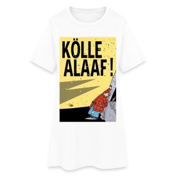 Cartoon Alaaf du Carnaval de Cologne - Robe T-shirt Femme - blanc - Devant