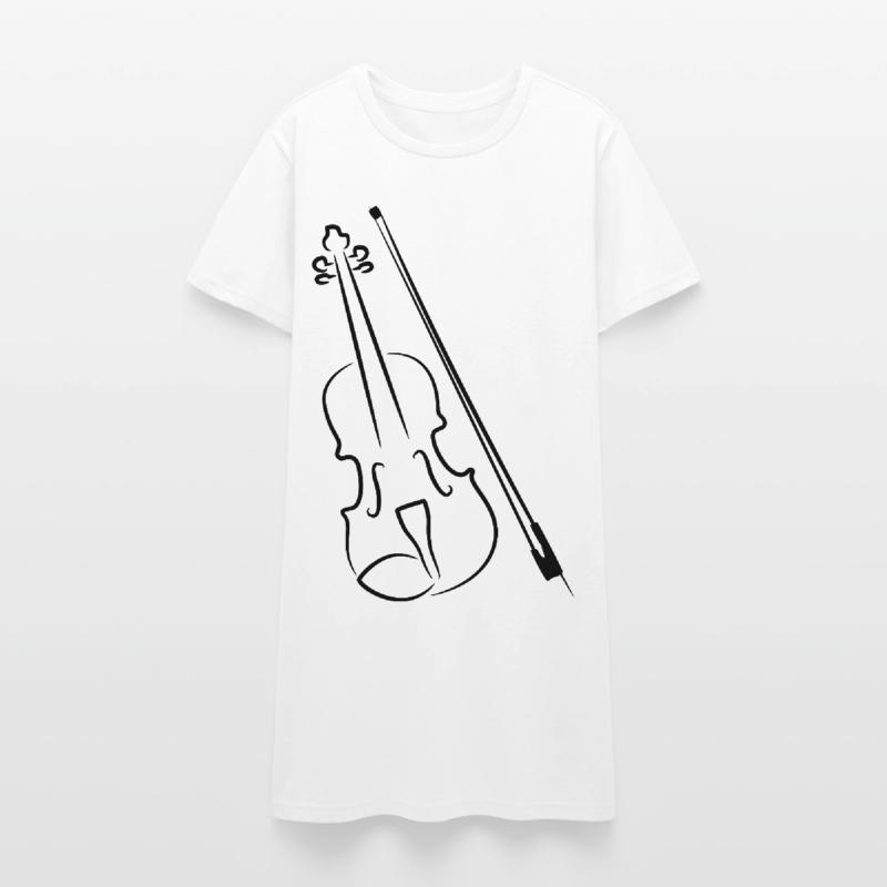 Violino e arco Vestito T-shirt donna