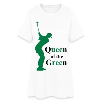 golf - Frauen T-Shirt-Kleid - Weiß - Vorne