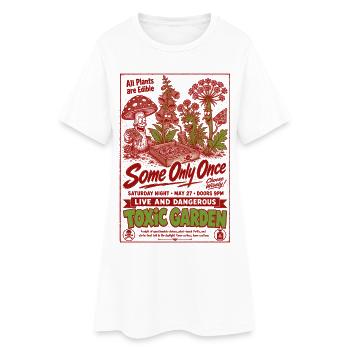 Jardinage urbain toxique : toutes les plantes sont comestibles - Robe T-shirt Femme - blanc - Devant