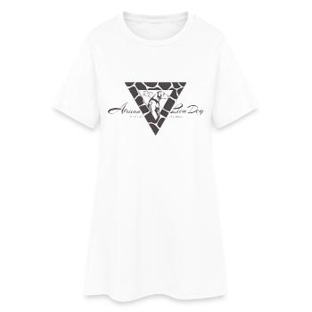 Ridgeback Safari Giraffe - Frauen T-Shirt-Kleid - Weiß - Vorne