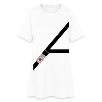 ceinture de sécurité - Robe T-shirt Femme - blanc - Devant