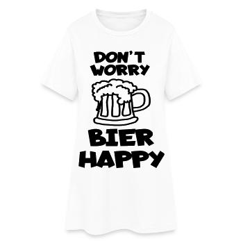Ne vous inquiétez pas, bière heureuse pour les amateurs de bière # - Robe T-shirt Femme - blanc - Devant