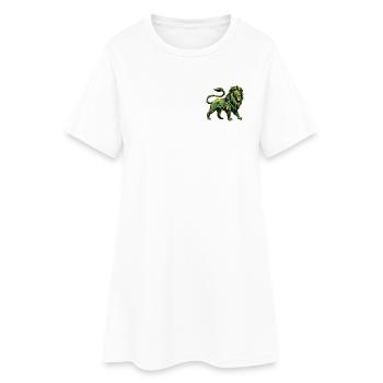 Lion Roots Reggae - Frauen T-Shirt-Kleid - Weiß - Vorne