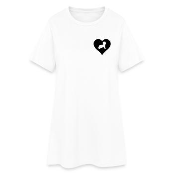 Herz für Babies Baby Geburt Kind Geschenk - Frauen T-Shirt-Kleid - Weiß - Vorne