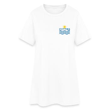 Kottes Sun Waves  - Women’s T-Shirt Dress - white - Front