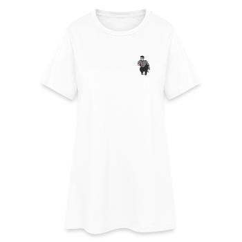 Petanque Spieler Rechtshänder - Frauen T-Shirt-Kleid - Weiß - Vorne