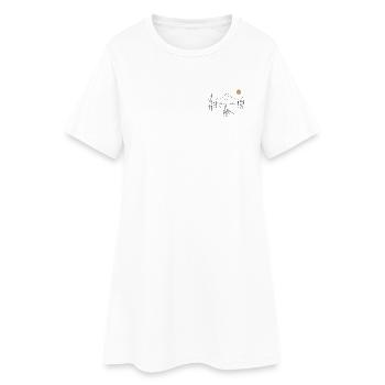 Kayak on the lake - Women’s T-Shirt Dress - white - Front