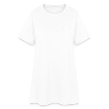 Construction par habitudes Typographie - Robe T-shirt Femme - blanc - Devant
