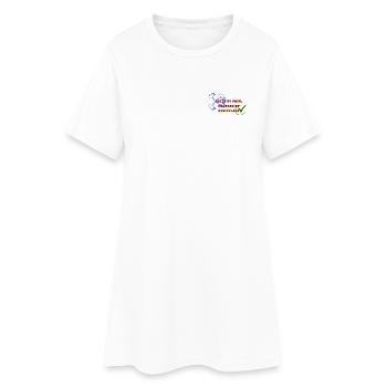 Construit par la douleur, alimenté par la discipline - Robe T-shirt Femme - blanc - Devant