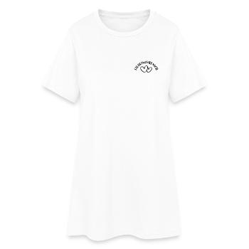 Lieblingsmensch für Sie und Ihn - Frauen T-Shirt-Kleid - Weiß - Vorne