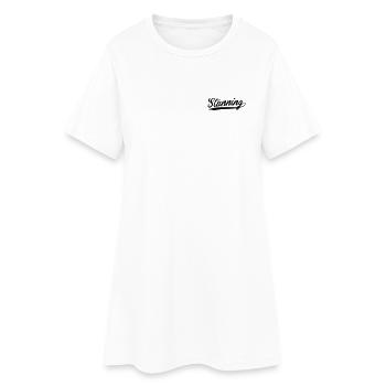 magnifique - Robe T-shirt Femme - blanc - Devant