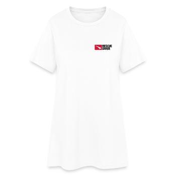 Rescue Diver - Frauen T-Shirt-Kleid - Weiß - Vorne