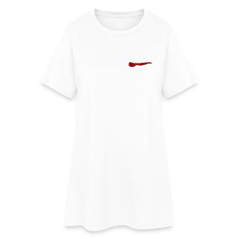 Île d’Ameland - Robe T-shirt Femme - blanc - Devant