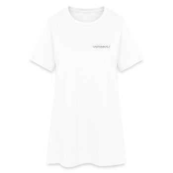 Wotzefack - Frauen T-Shirt-Kleid - Weiß - Vorne