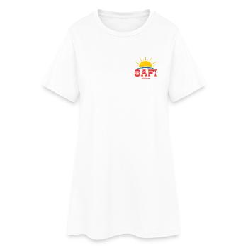 Safi Marocco Lever - Robe T-shirt Femme - blanc - Devant